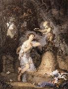 GREUZE, Jean-Baptiste Votive Offering to Cupid ghf oil painting on canvas